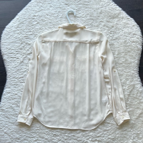 LOFT Cream White Button Up Shirt - Picture 5 of 5